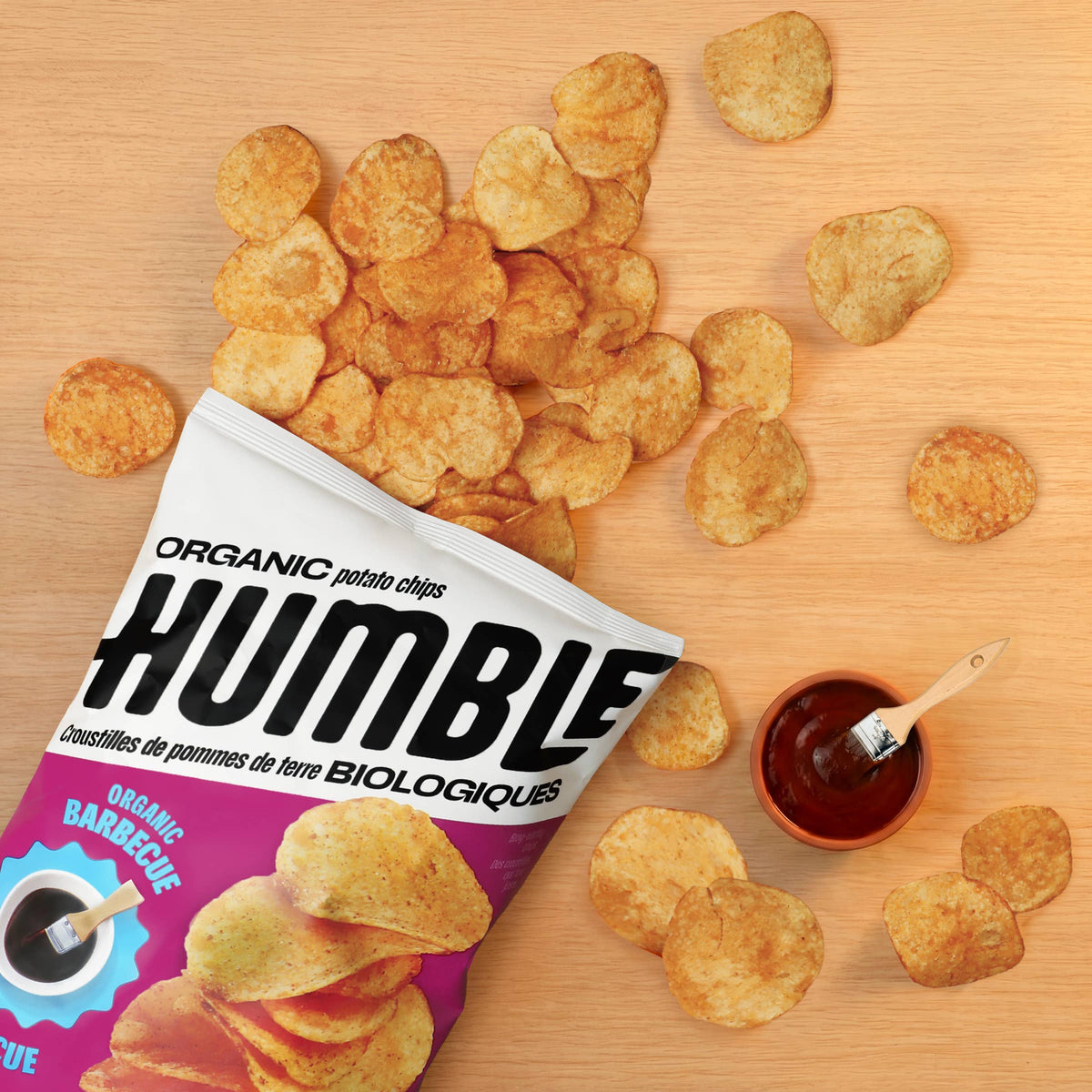 Chips de pommes de terre bio saveur barbecue 135 g