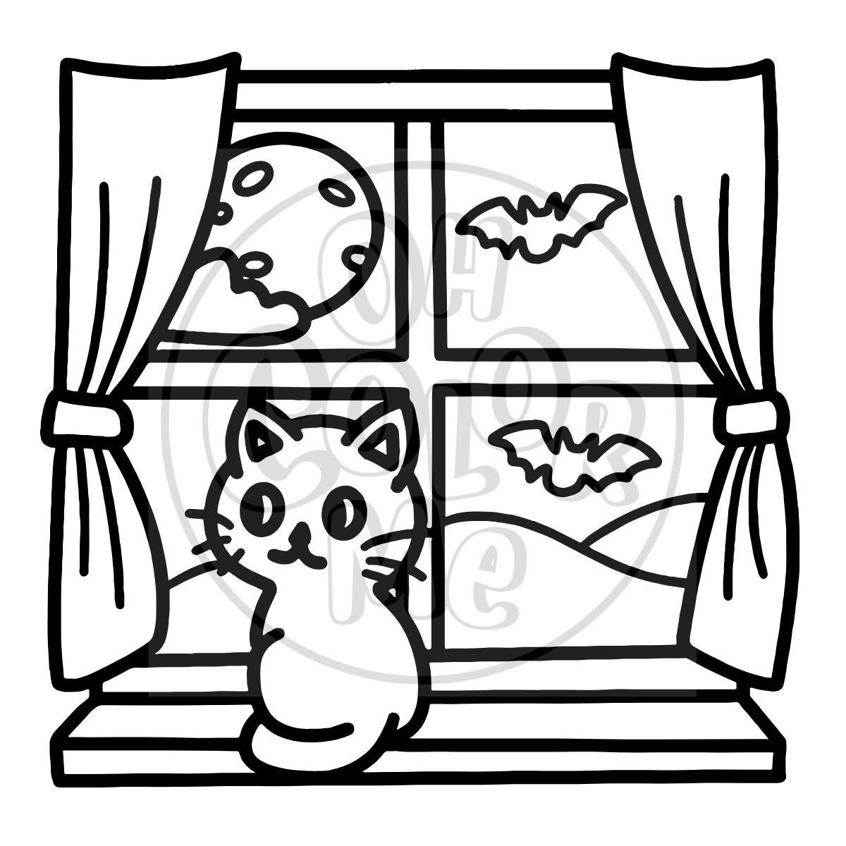 Mini livre de coloriage Halloween - Effrayant et douillet, cadeau pour les amoureux des livres