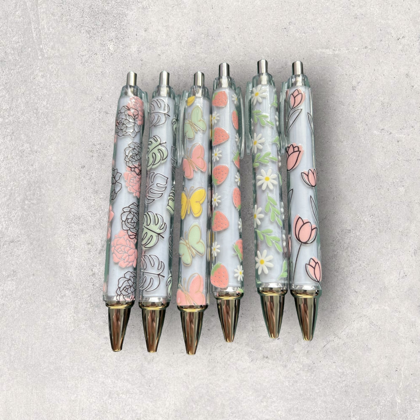 UVDTF Pencil Mix Flower and Leaf