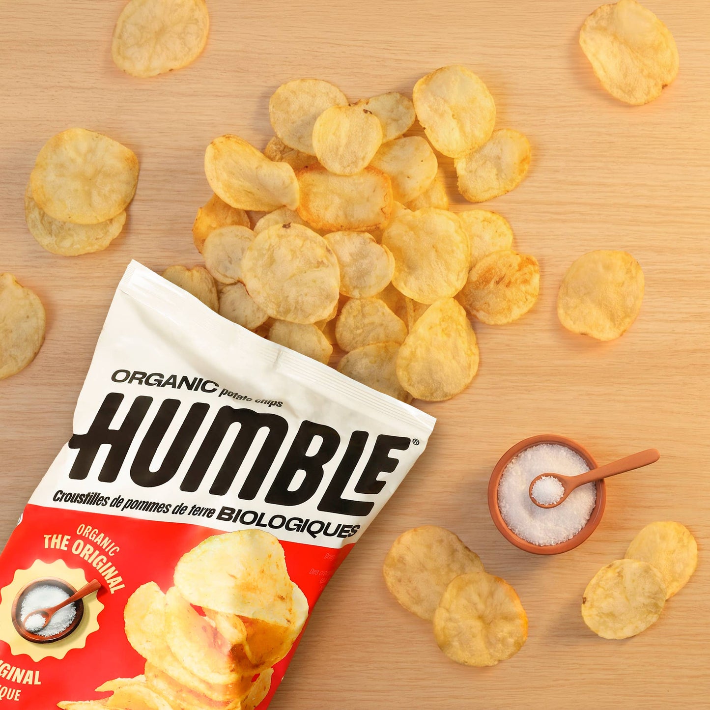 Chips de pomme de terre biologiques originales 135 g