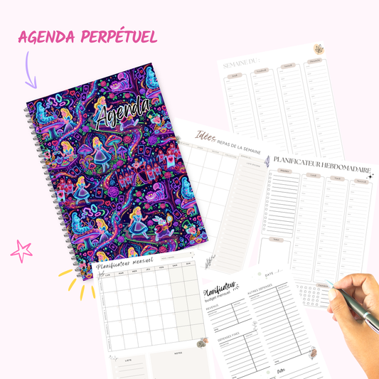 Dark - Flashy Wonderland - Agenda / Planner 2027 - undated