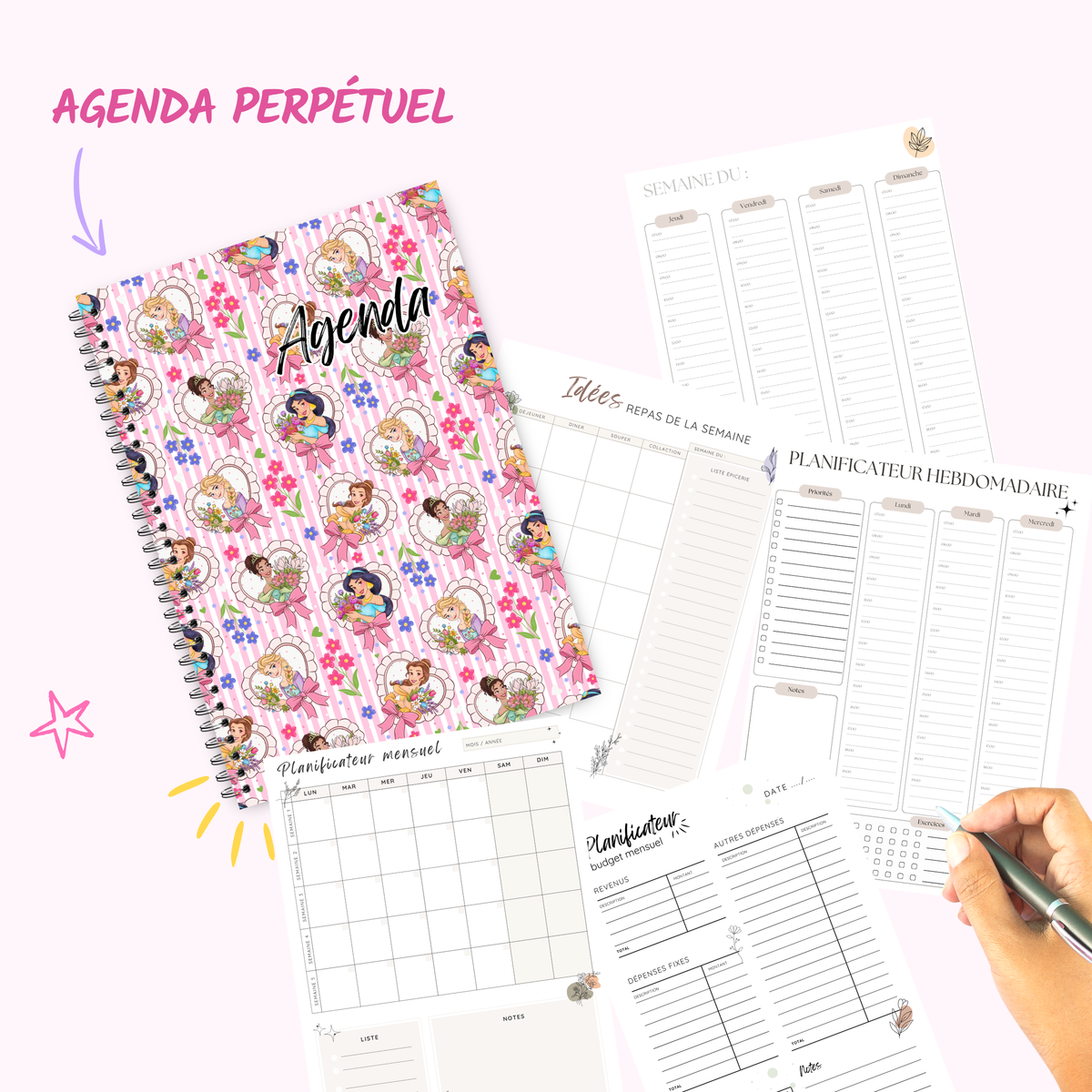 Mix Princesses- Agenda / Planner 2027 - undated