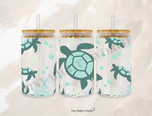 UVDTF TRANSFER CUP WRAP - RTS - Turtle Blue