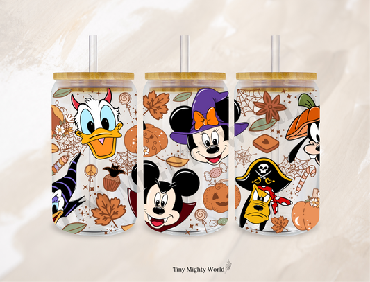 UV DTF Decal or Glass Cup – 16oz Cup or Transfer Sheet Option – Halloween Fairytale
