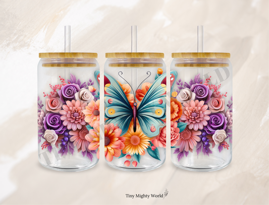 UVDTF TRANSFER CUP WRAP - RTS - Butterfly