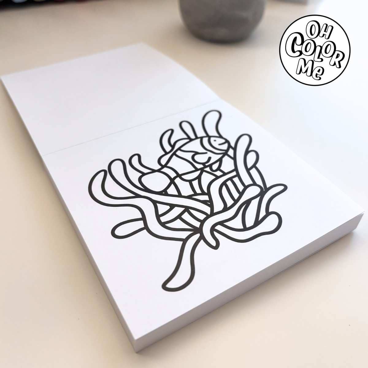 Mini livre de coloriage «Secrets de la mer», 4"x4", cadeaux pour bas de Noël