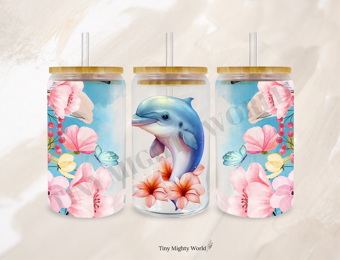 UVDTF TRANSFER CUP WRAP - RTS - Dolphin