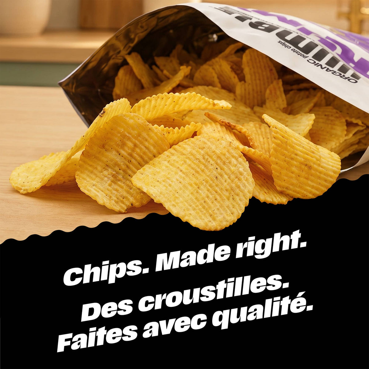Chips de pommes de terre biologiques Rumbles All Dressed 135 g