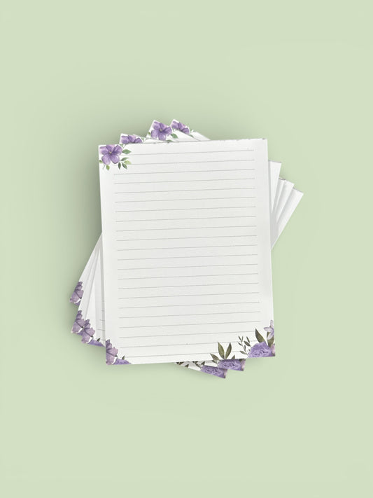 Purple Flower Notepad