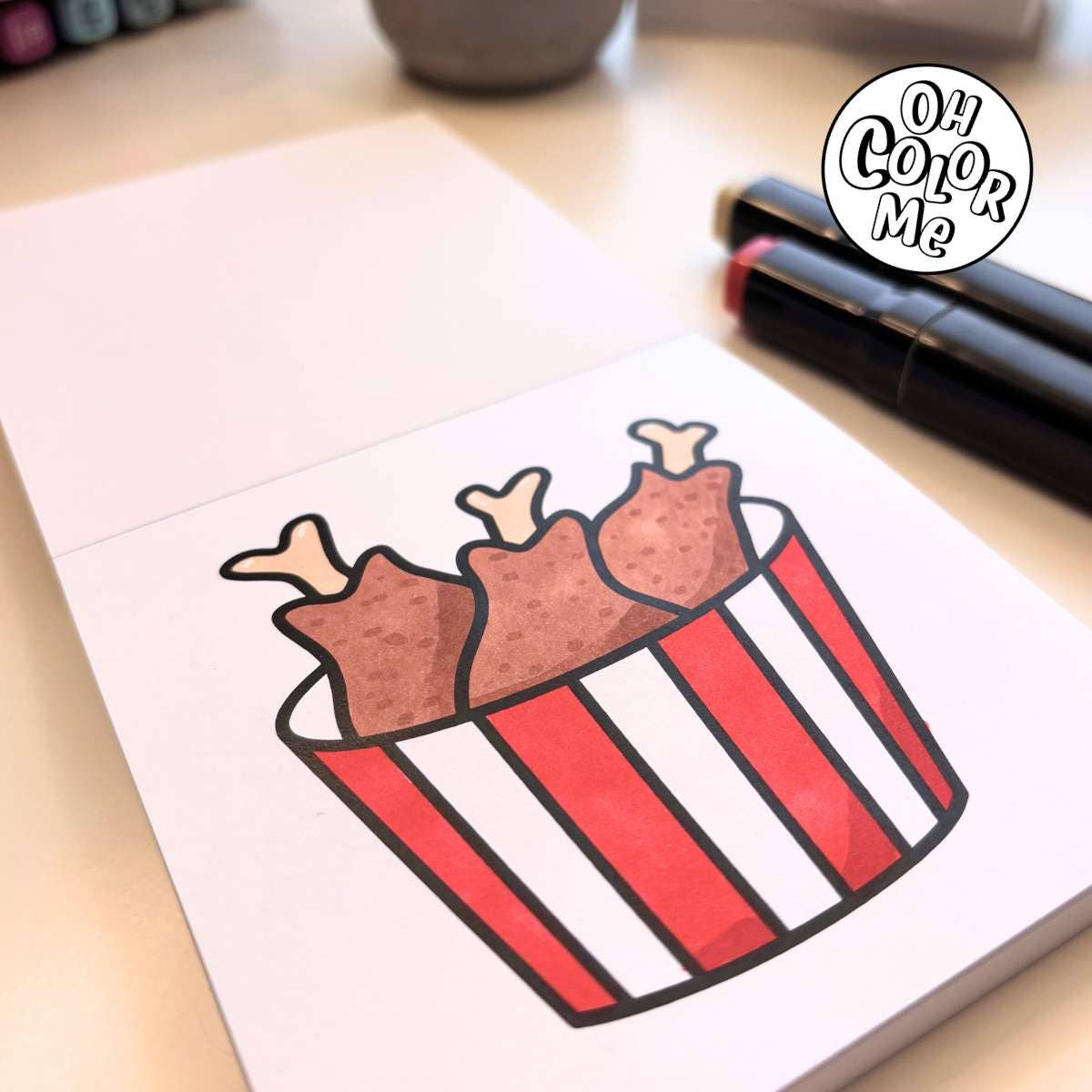 Mini livre de coloriage Sucré & Salé, 4" x 4", petits cadeaux pour les chaussettes de Noël