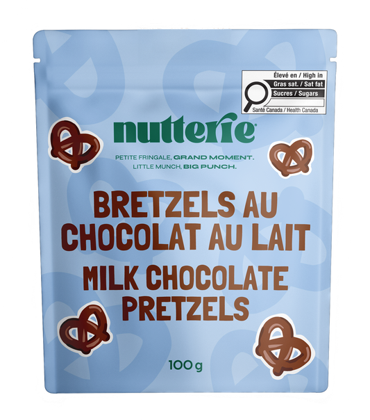 Bretzels au chocolat au lait (100 g)