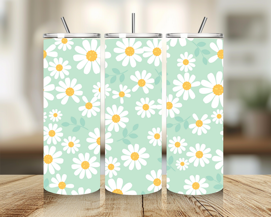 Tumbler 20 oz - White Flower