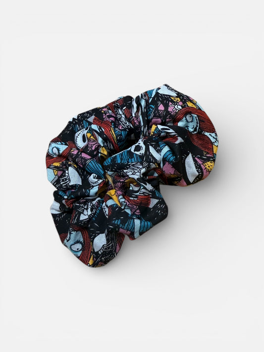 Skeleton Colorful Scrunchie– Cotton Fabric – Soft & Lovey 🎀 - Chouchou