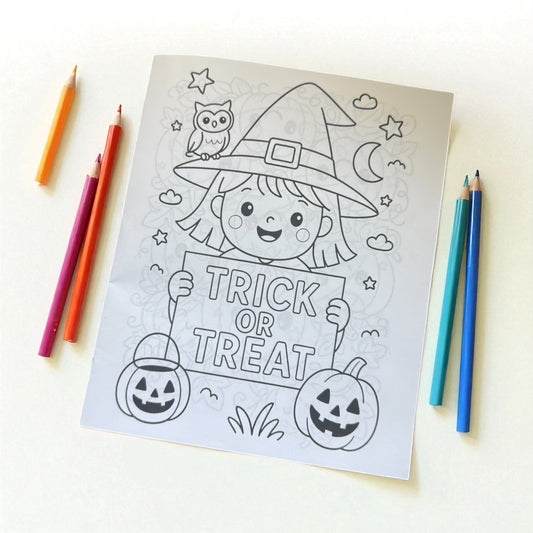 🎃 Livre de Coloriage Halloween – Activité Créative pour Enfants et Adultes