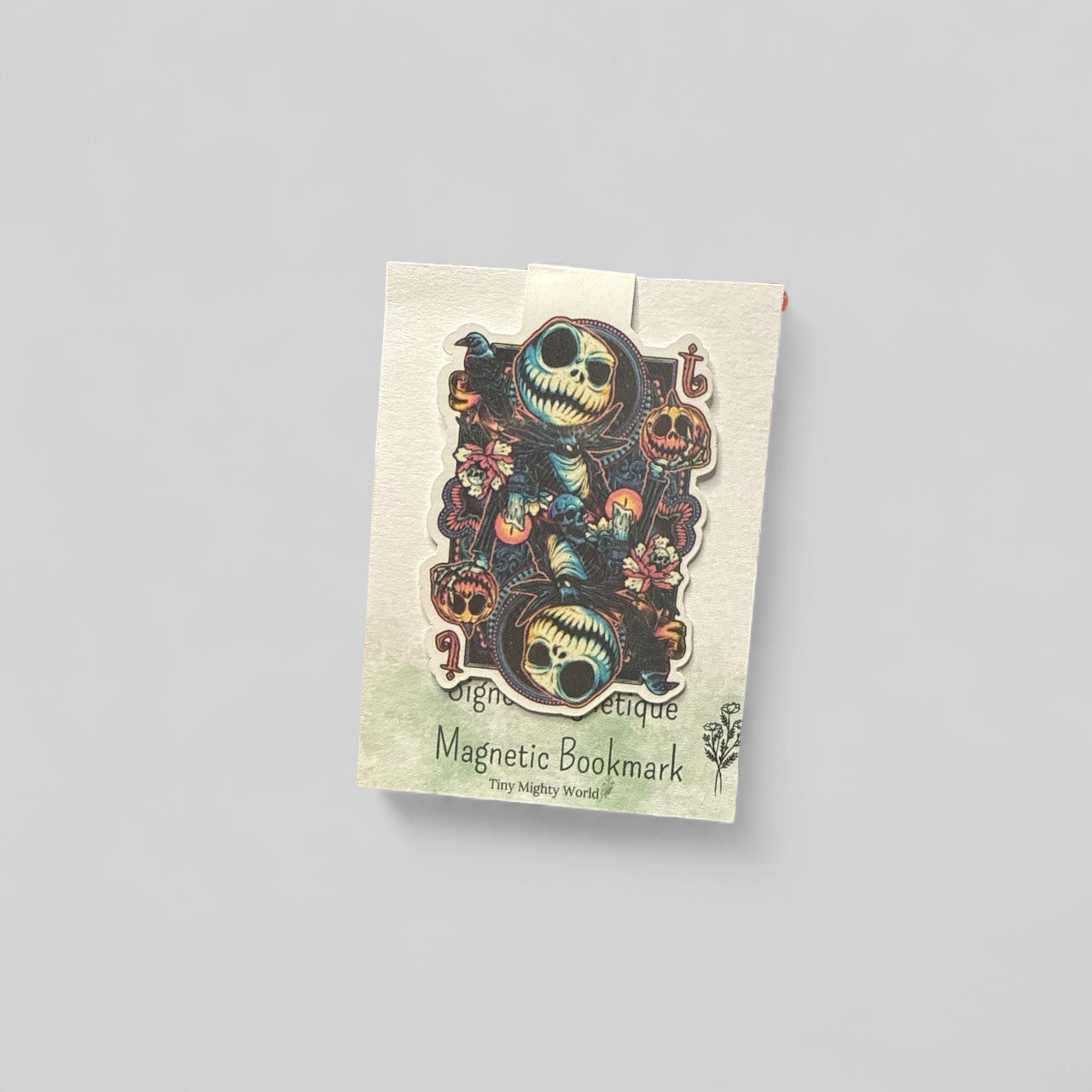 Skeleton Theme - Die-Cut Magnetic Bookmark – Artistic Page Holder