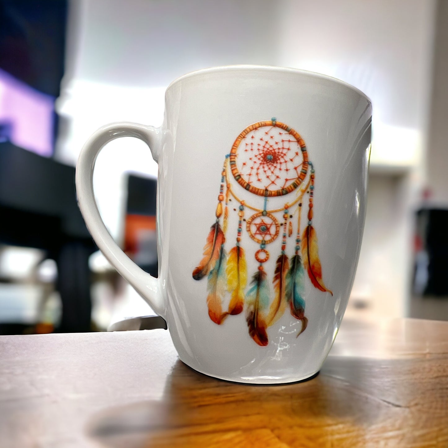 White Mug with design