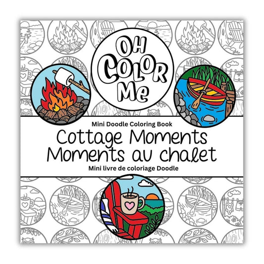 Mini livre de coloriage Moments au cottage, Petits cadeaux pour bas de Noël