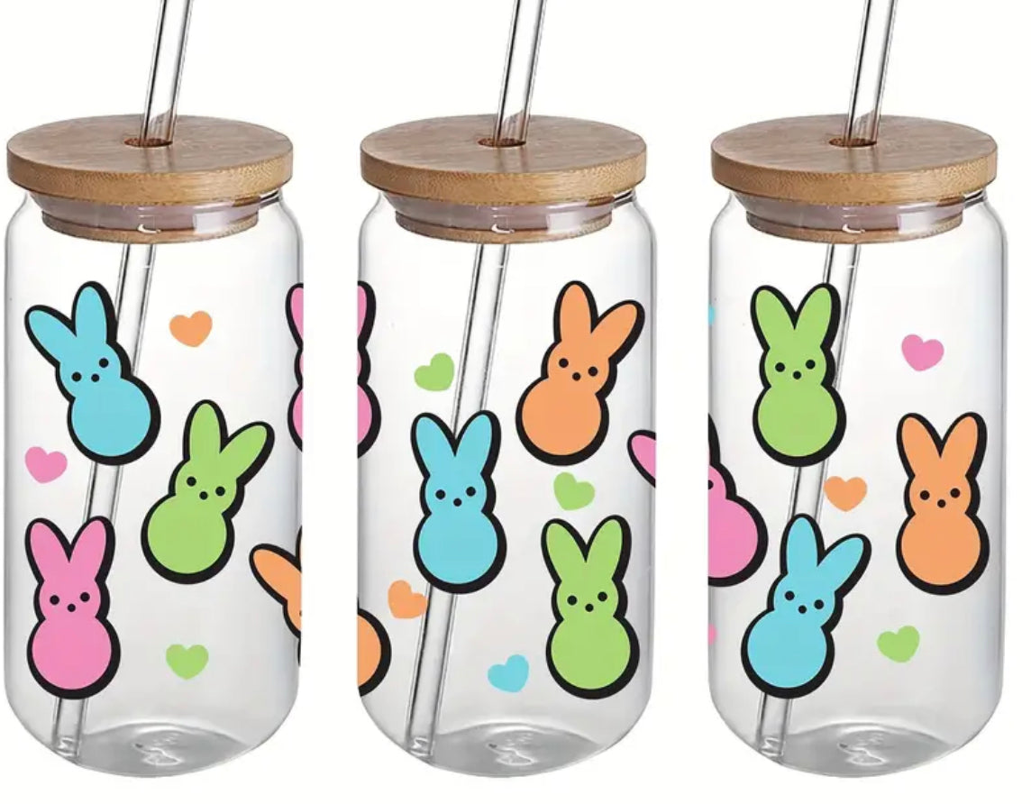 UVDTF TRANSFER CUP WRAP - RTS - HAPPY bunny