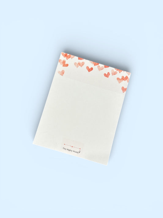 Valentines Heart Notepad