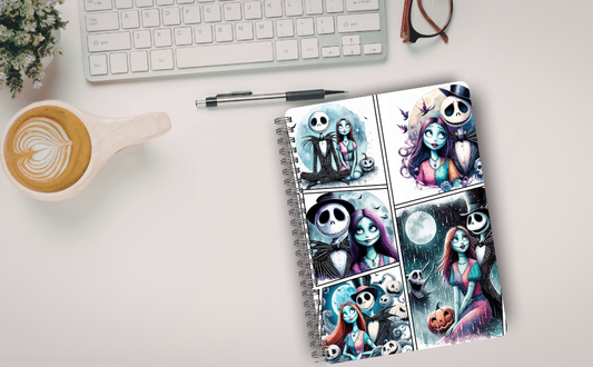 Skeleton Love Dark Notebook | 80 Pages Lined Journal for Writing, School & Work - Letter Size (8.5x11 inch) (Copy) (Copy)