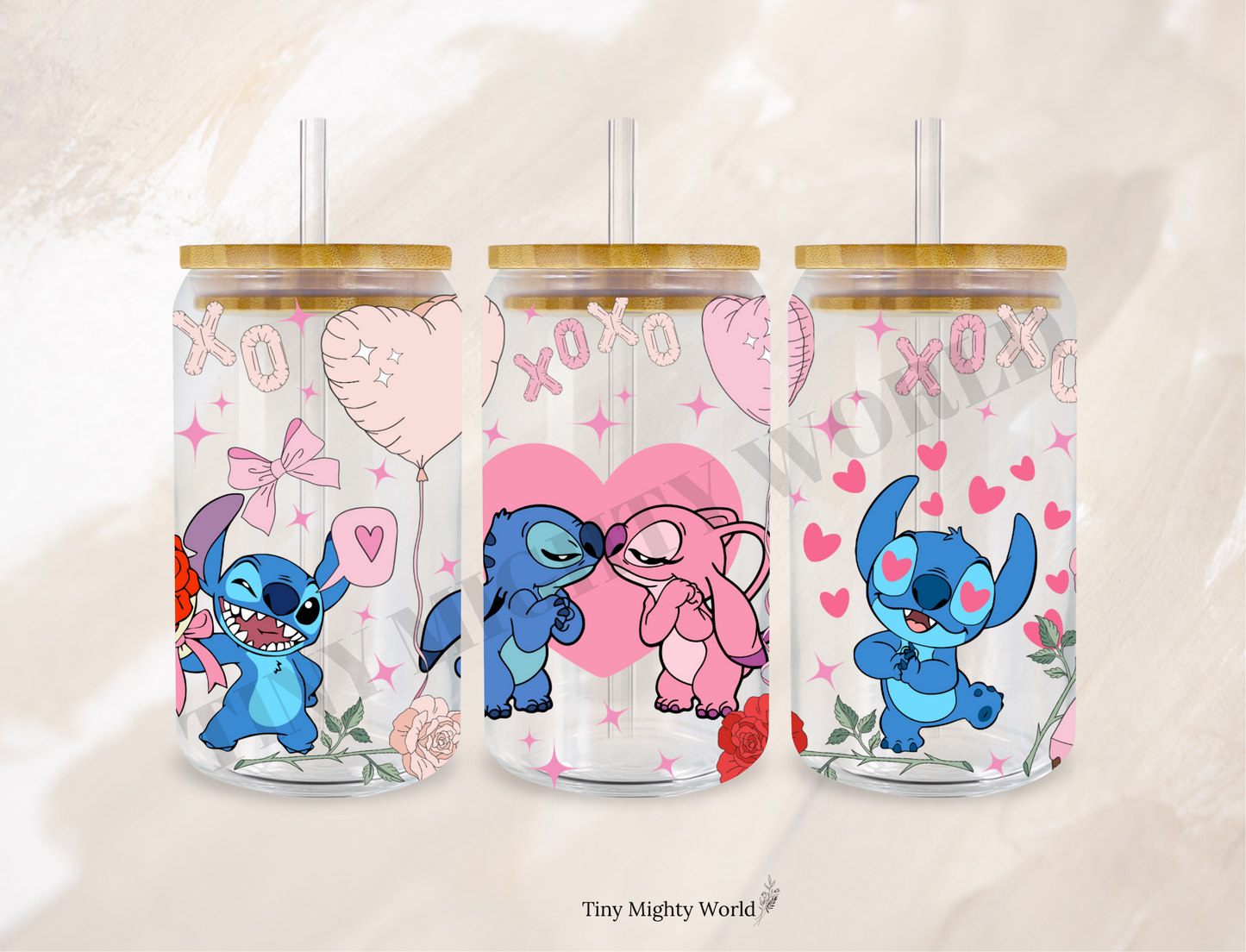 UVDTF TRANSFER CUP WRAP - RTS - Magical Kisses Valentines