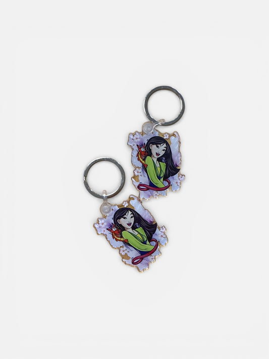 Princess Warrior Acryclic Keychain