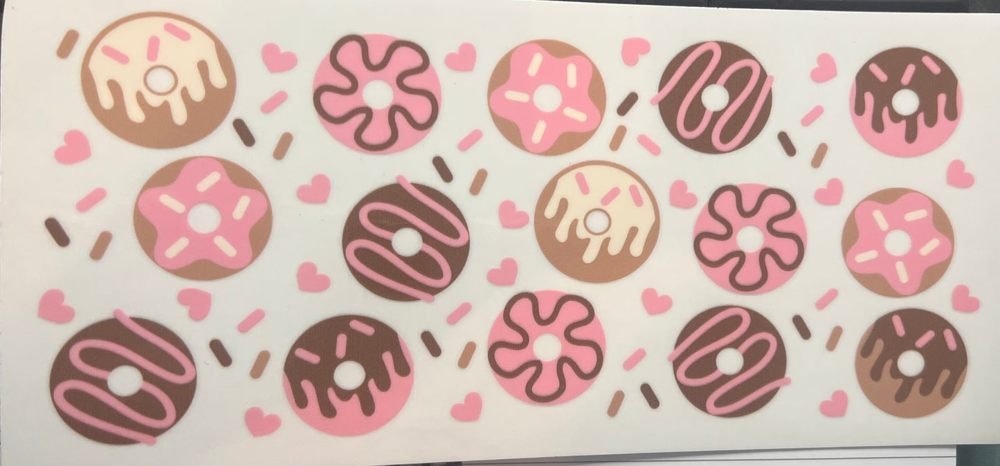 UVDTF TRANSFER CUP WRAP - RTS -  Donut Lover