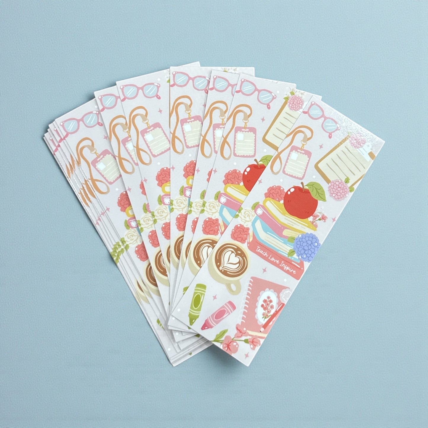 Teach Love Inspire - Decorative Bookmark – For Book & Planner Lovers