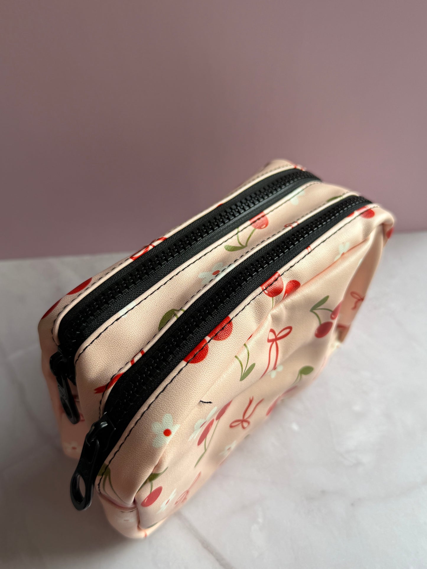 Cherry Blossom Organizer Pouch | Multi-Purpose Zipper Case | Stationery Organizer