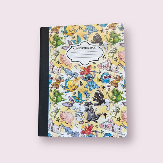 Mix Yellow Fairytale - Composition Notebook – 7x10 inches, 100 Lined Pages – Trendy Stationery (Copy) (Copy)