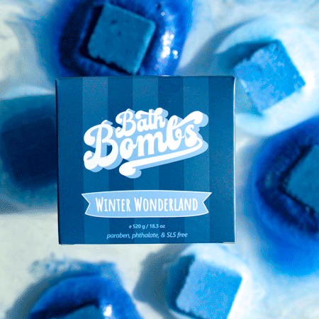 Bombes de bain cubiques Winter Wonderland