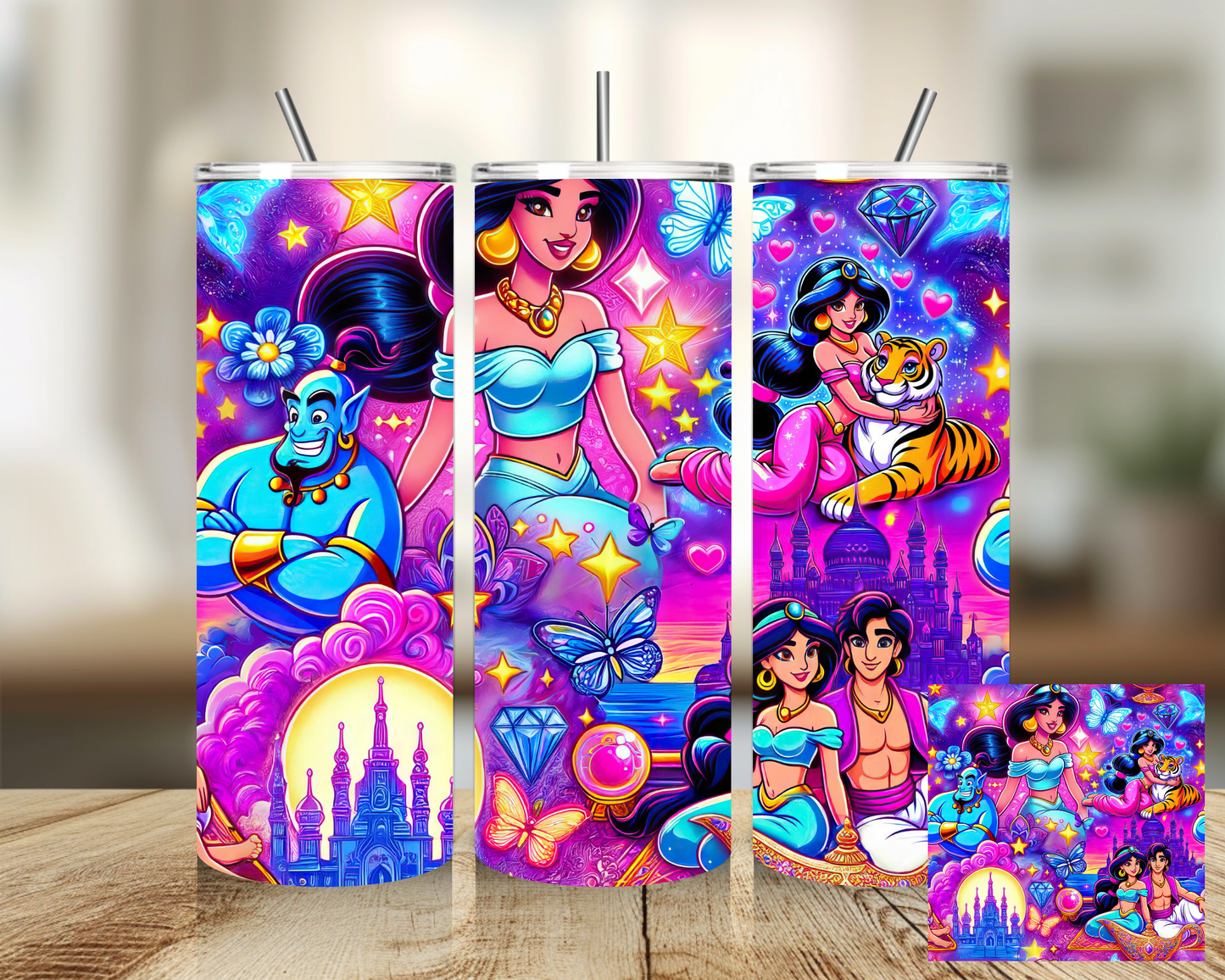 Tumbler 20 oz - Jasmine Mystic Tumbler - Insulated Stainless Steel