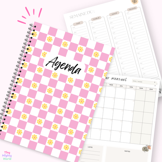 Retro Flower - Agenda / Planner 2026 - Undated