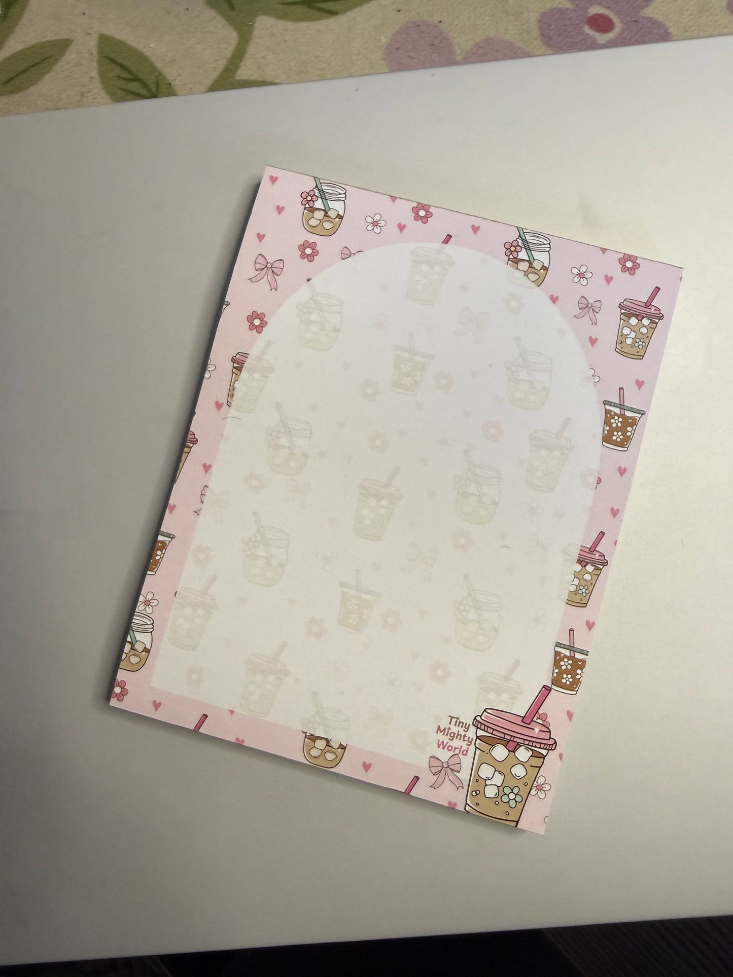 Iced coffee Pink Cozy - 4.5x5.5 inch – Cute  Aesthetic – 50 Pages