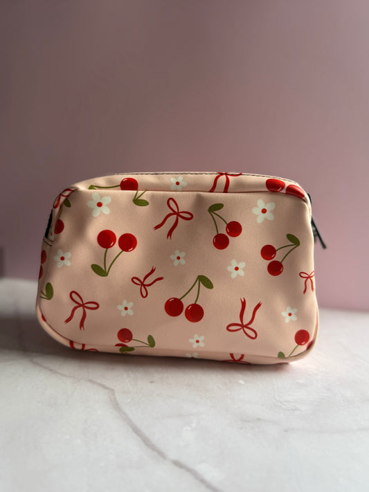 Cherry Blossom Organizer Pouch | Multi-Purpose Zipper Case | Stationery Organizer