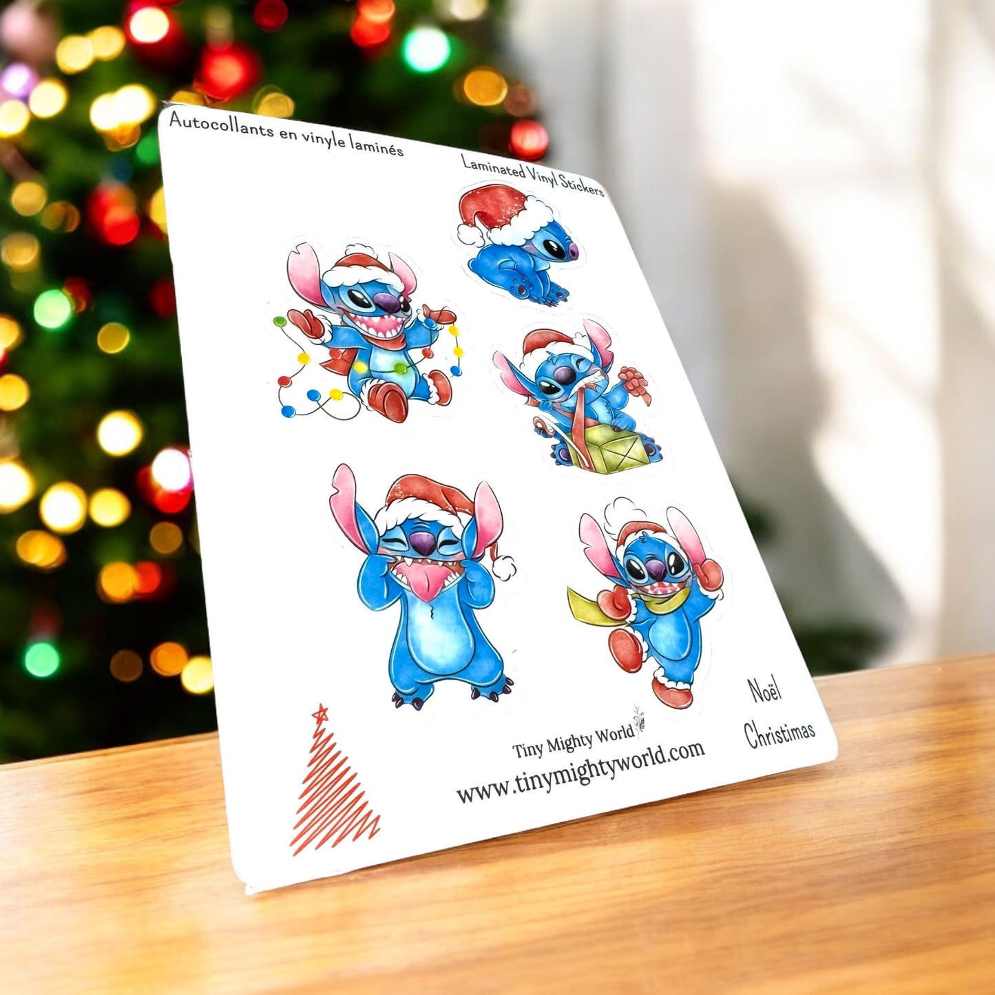 Blue Winter Stickers Sheet