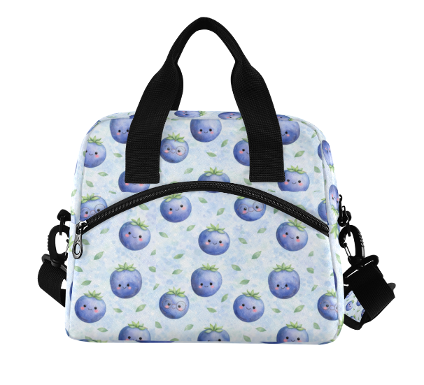 XL Insulated Lunch Bag | Blueberry Bliss | 15L Thermal Cooler Tote