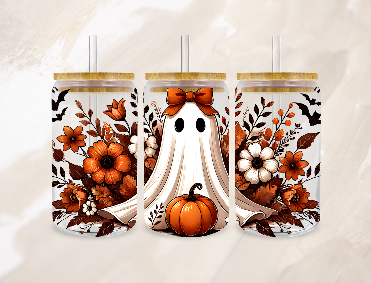 UVDTF TRANSFER CUP WRAP - Fall Ghost Vibe Cup