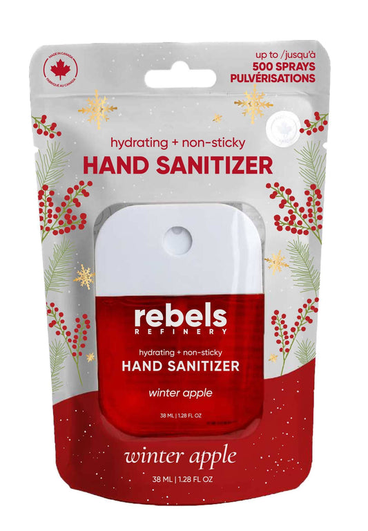 Désinfectant pour les mains de poche Pomme d'hiver
