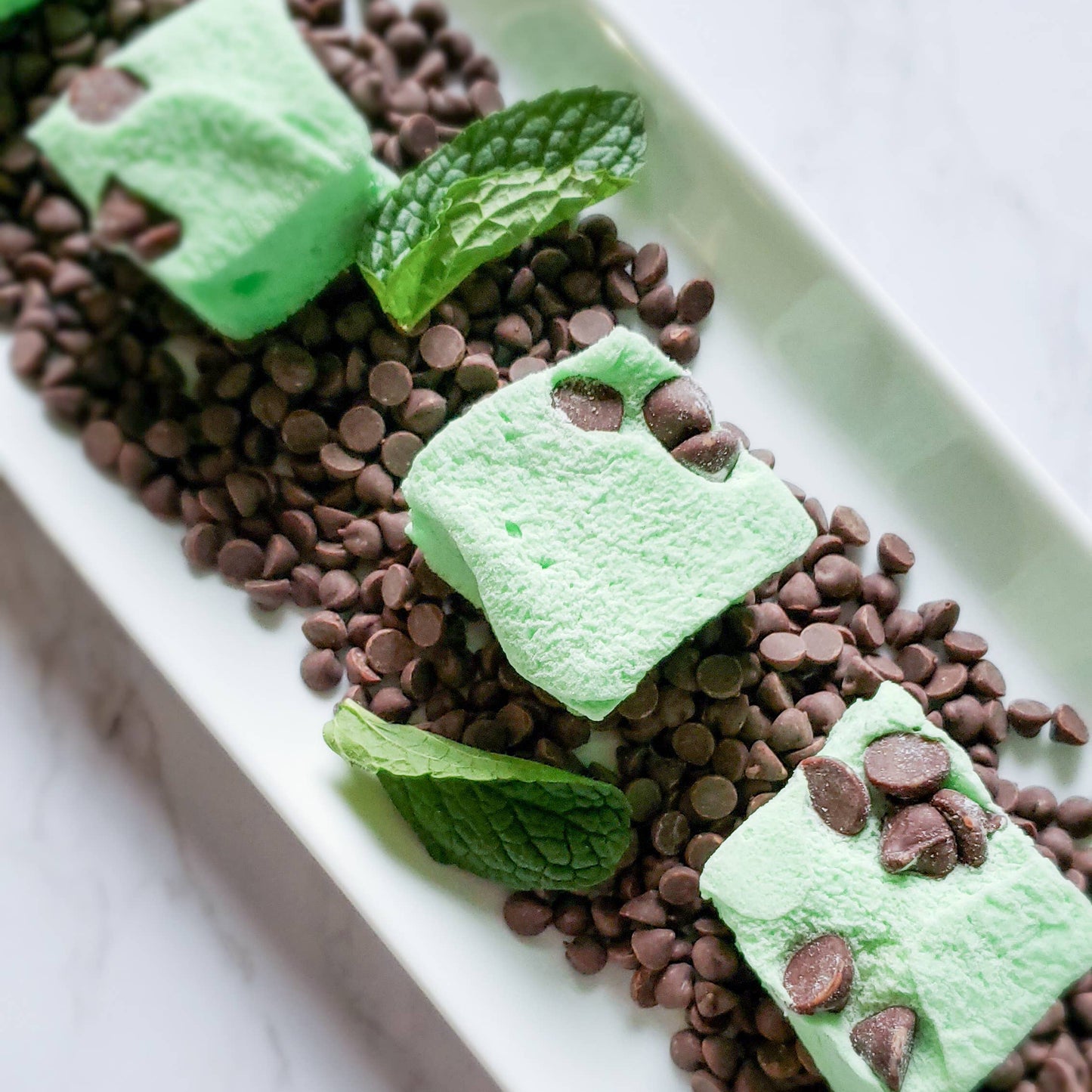 Guimauves à la menthe
