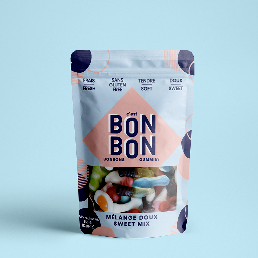 Mélange sucré - 350 g - Format large - Bonbons gélifiés
