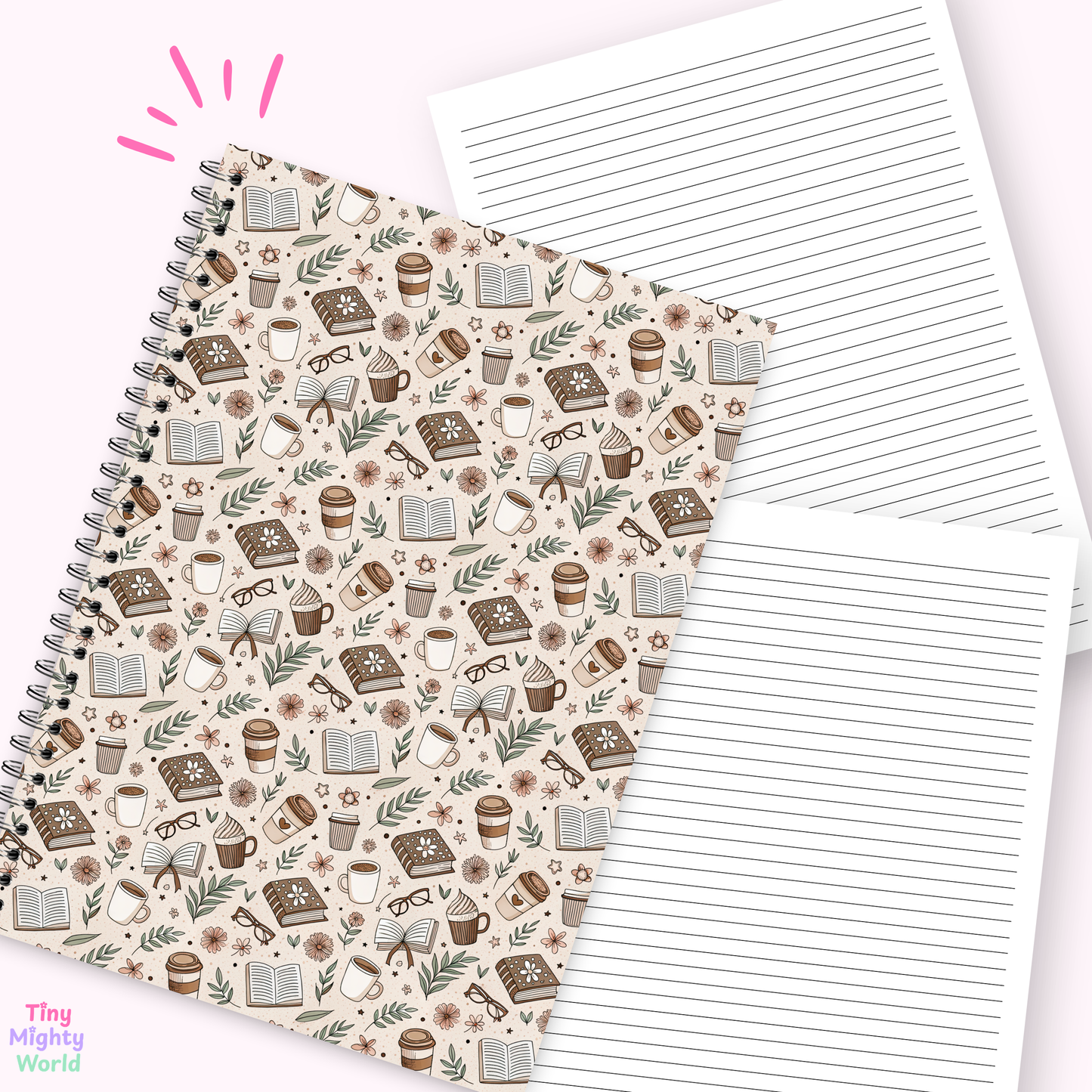 Renard - Carnet ligné format Lettre – 80 pages | Journal d'écriture minimaliste au quotidien