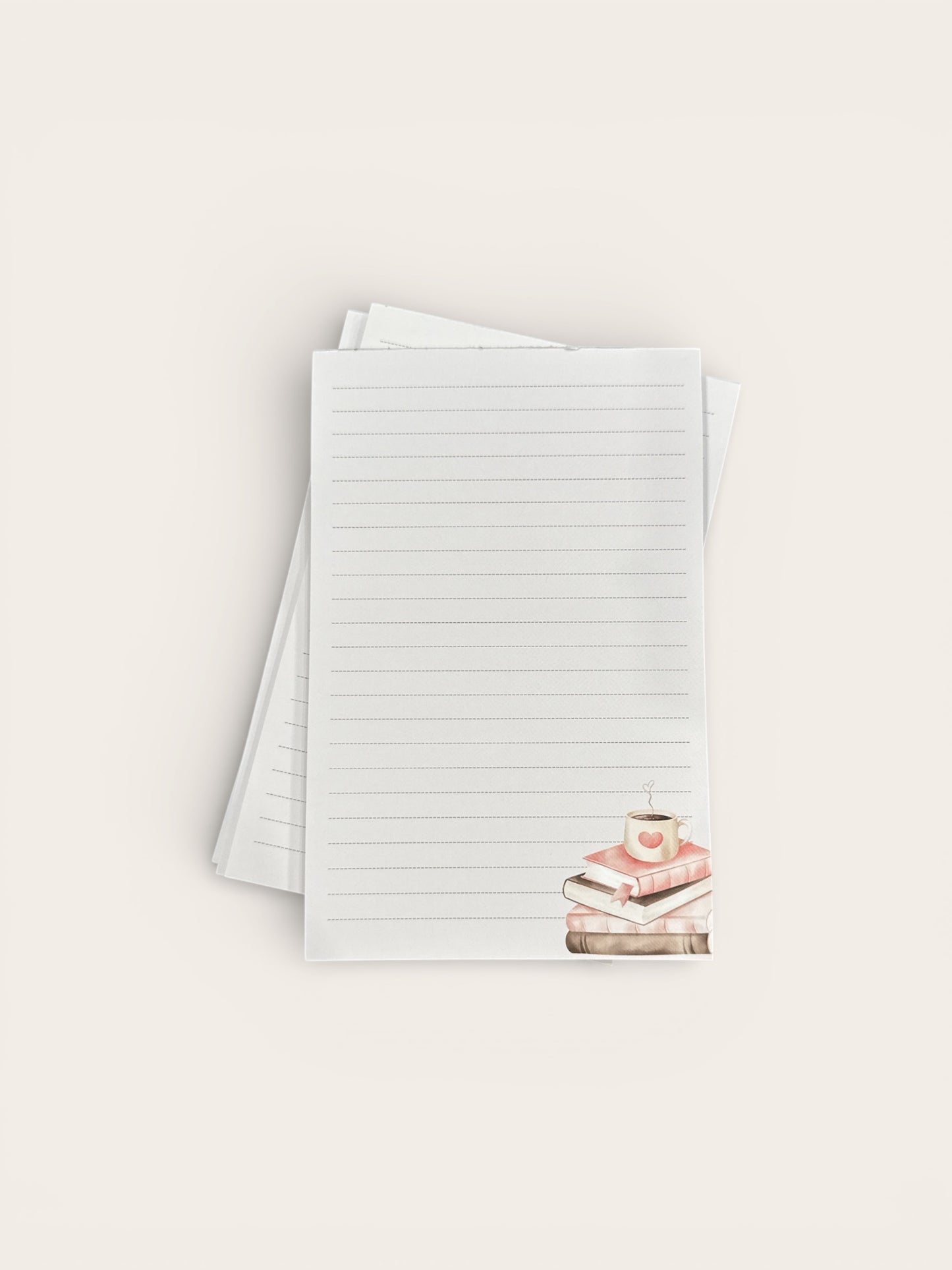 Pink Coffee Book Notepad – Cute Coffee Aesthetic – Lined – 50 Pages