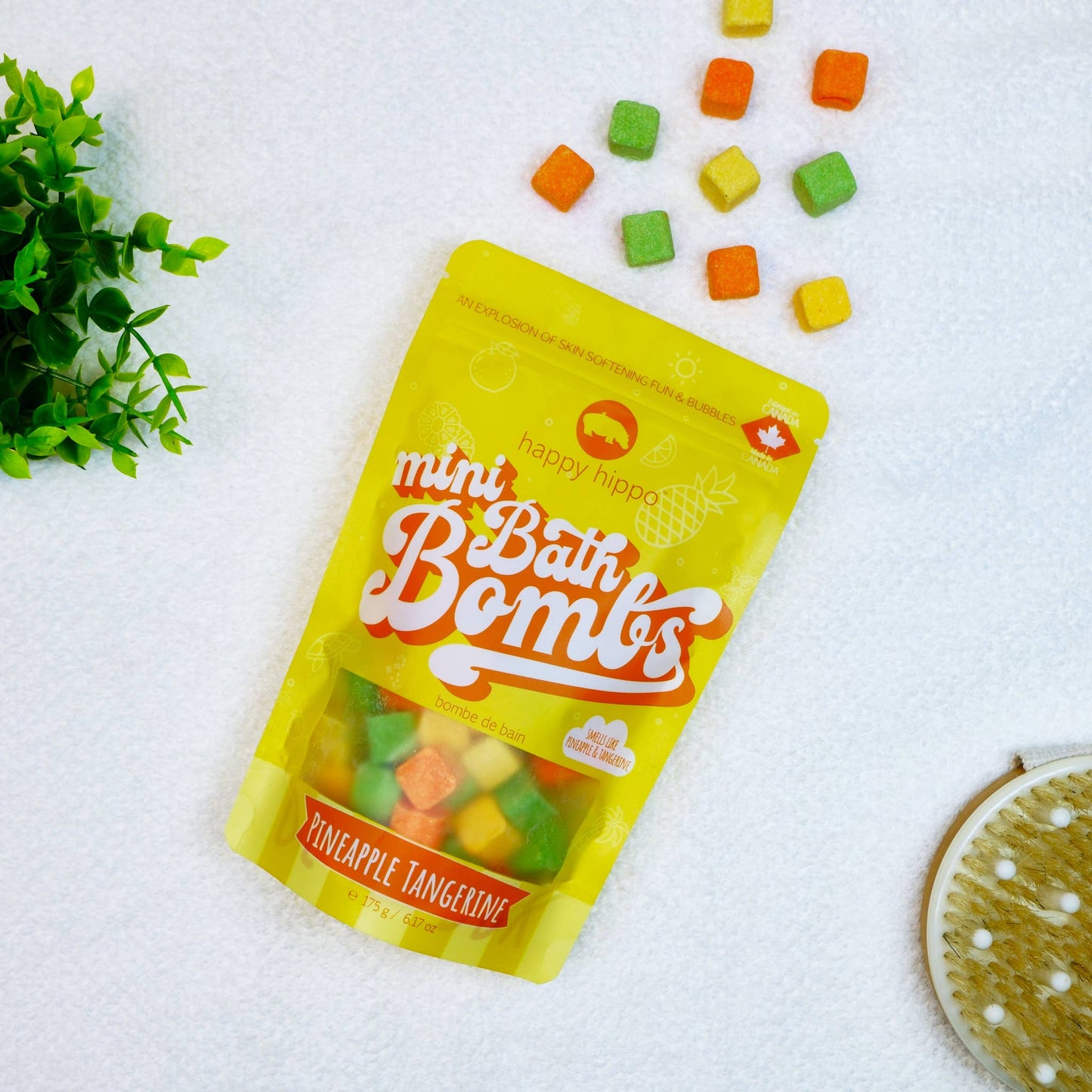 Ananas Mandarine - Mini Bombes de Bain - Sac Cadeau