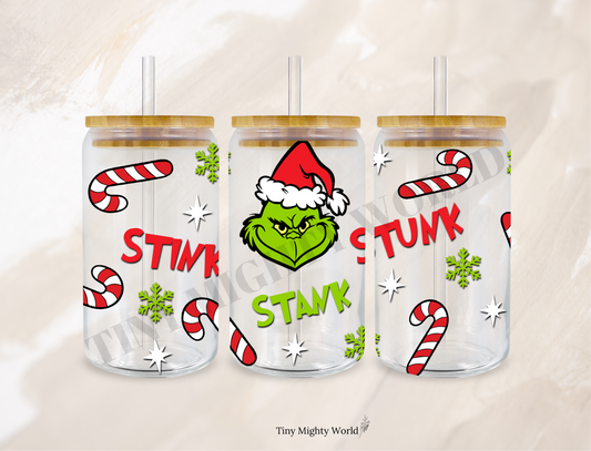 Grumpy Christmas UVDTF cup