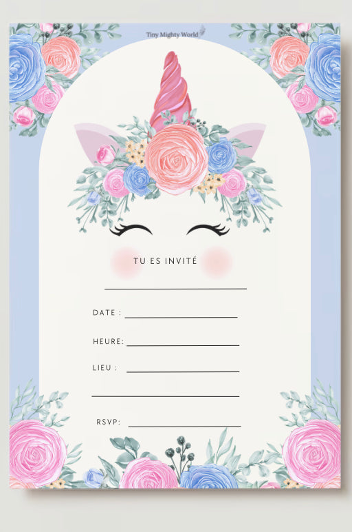 Invitation Card - Unicorn