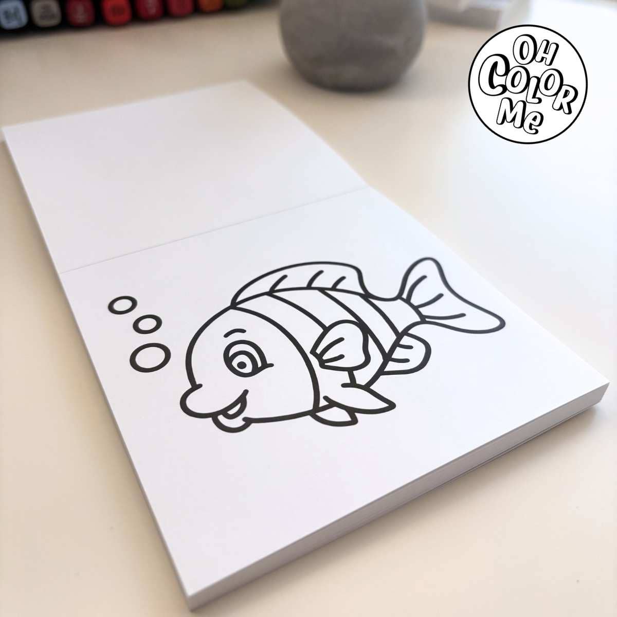 Mini livre de coloriage «Secrets de la mer», 4"x4", cadeaux pour bas de Noël