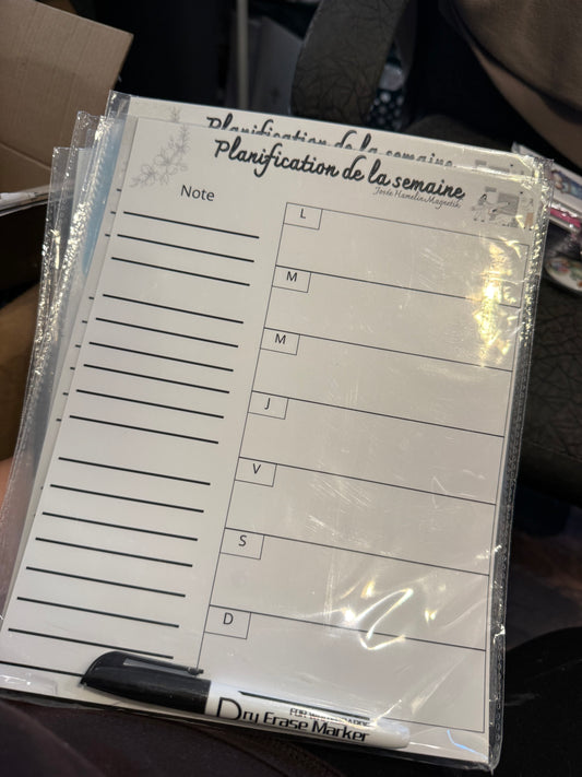WEEKLY PLANNER MAGNETIC - JHM