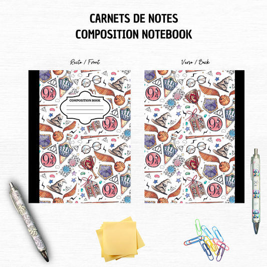 Sorcery Witch - Composition Notebook – 7x10 inches, 100 Lined Pages – Trendy Stationery