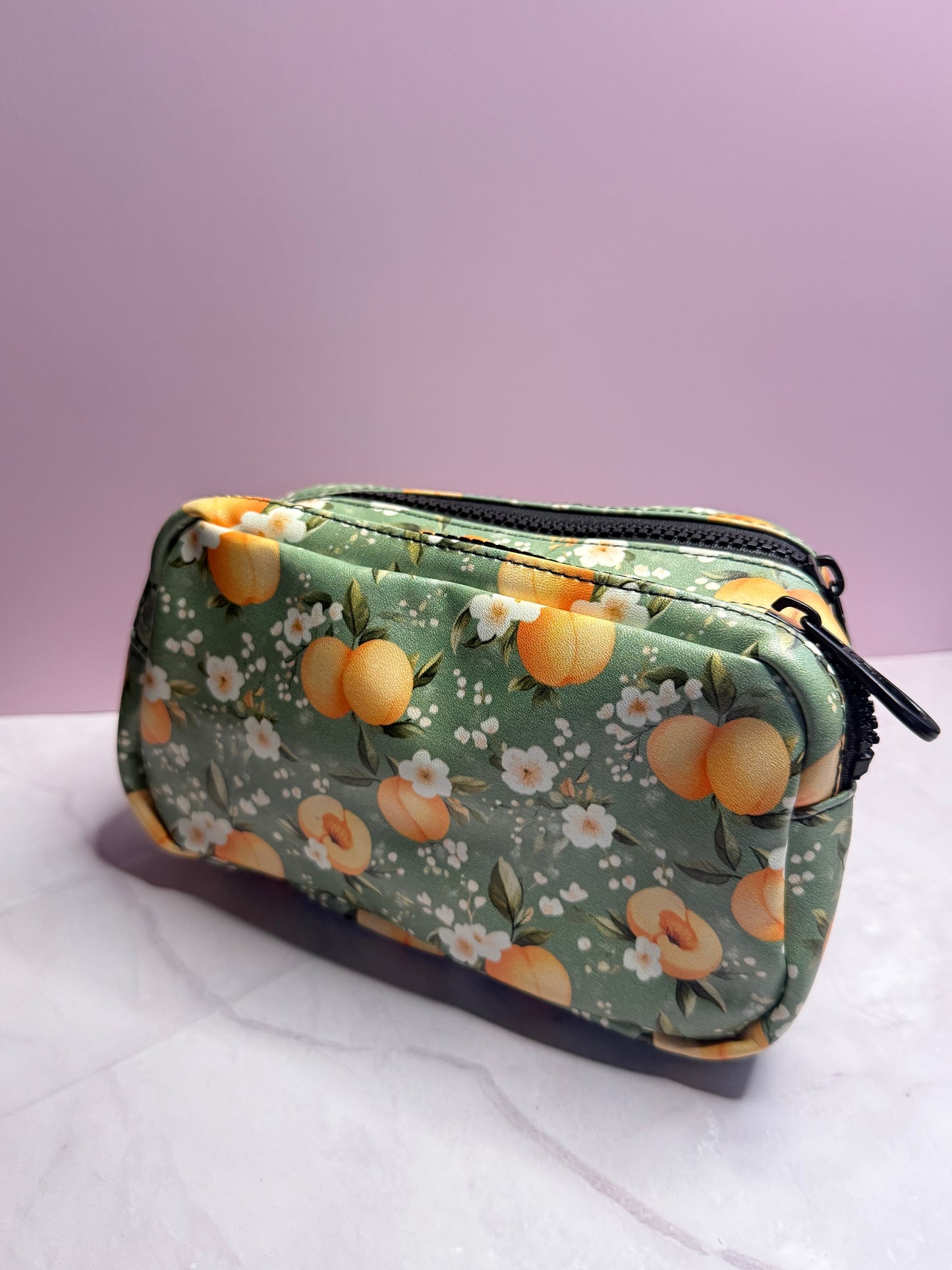 Peach Blossom Organizer Pouch | Multi-Purpose Zipper Case | Stationery Organizer